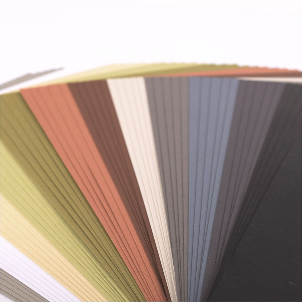 Florence Cardstock Papier Erdfarben 21 x 29,7 cm (216 g) - 60 Stück