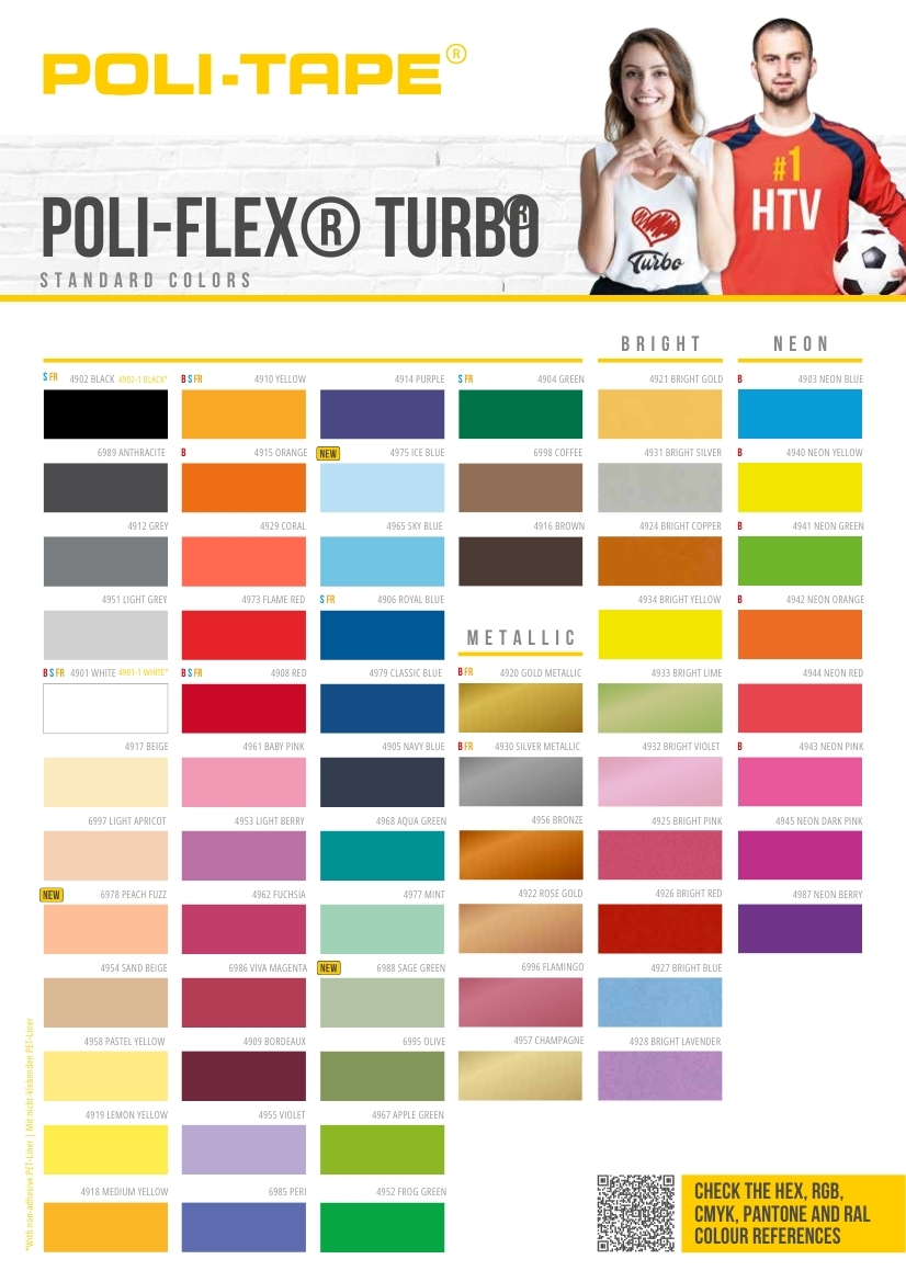 Poli-Flex Turbo Farbkarte