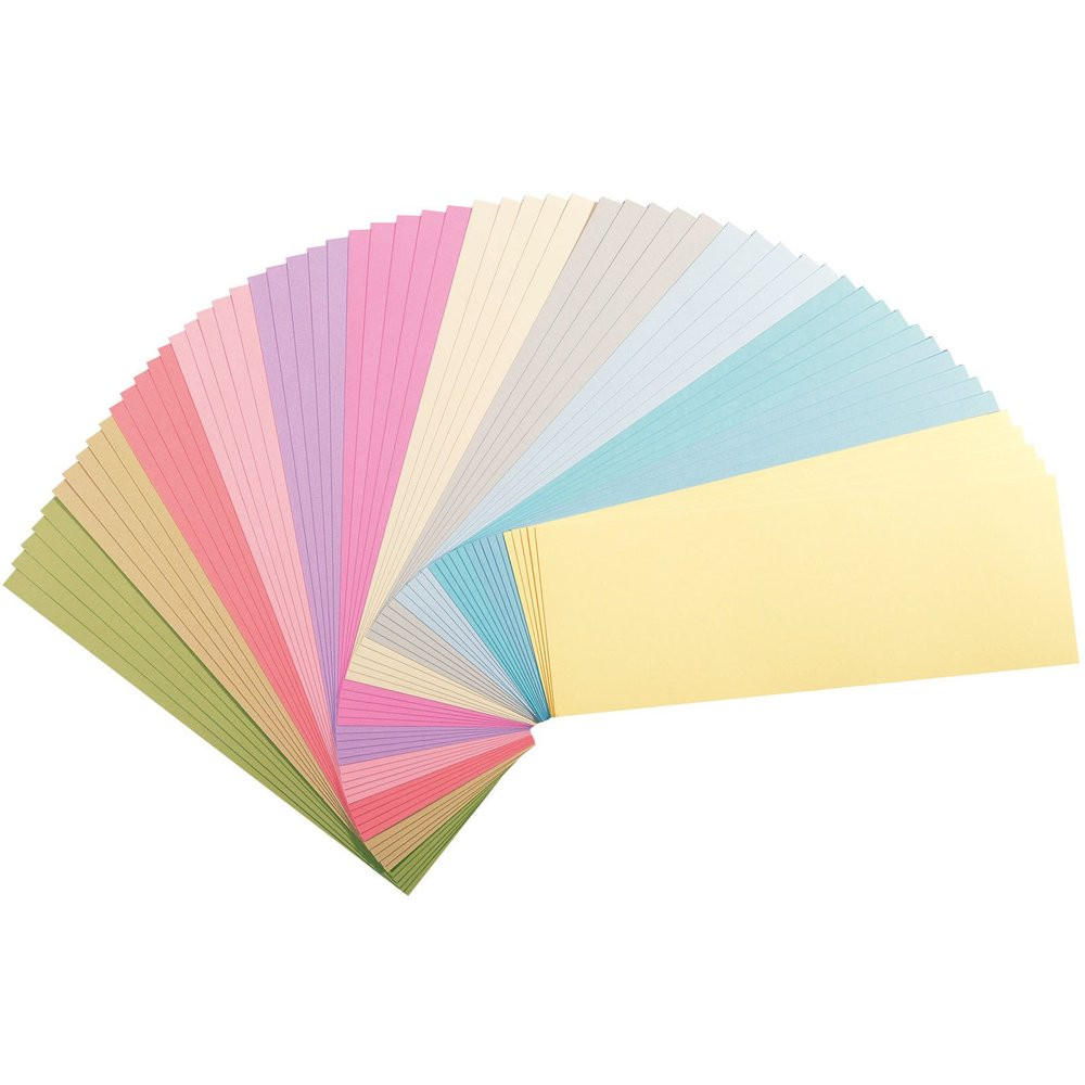 Florence Cardstock Papier Pastellfarben 11,4 x 30,5 cm (216 g) - 60 Stück