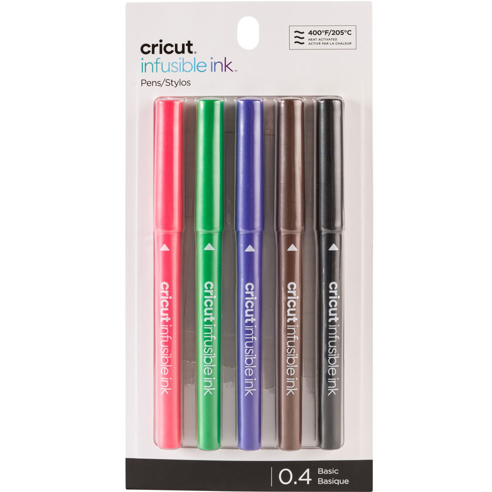 Cricut 2006257 Infusible Ink Stifte mit feiner Spitze (0,4 mm) Standardfarben